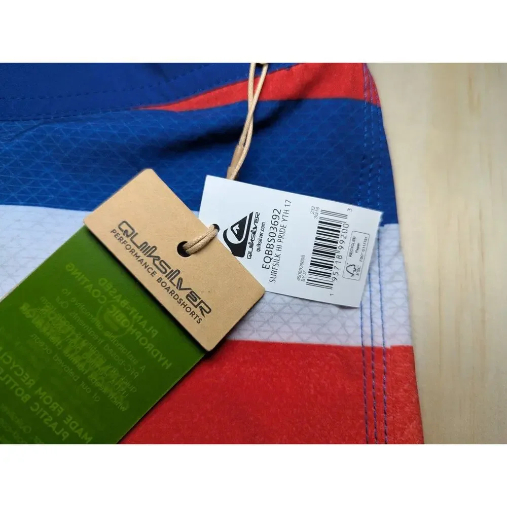 Quiksilver Boys Youth Size 30 Board Shorts Swim Trunks Stretch Highline Hawaii